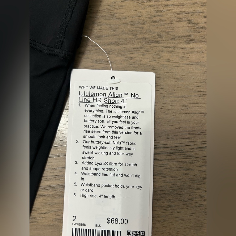 Lululemon Align No line HR short 4” size 2 & 4 - Picture 2 of 3